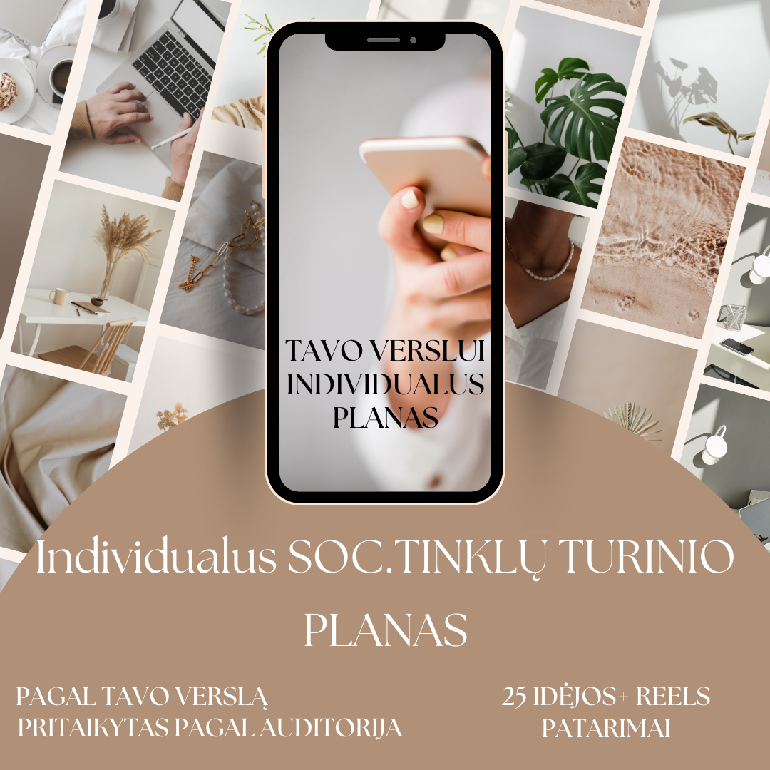 Individualus Soc.tinklų turinio planas