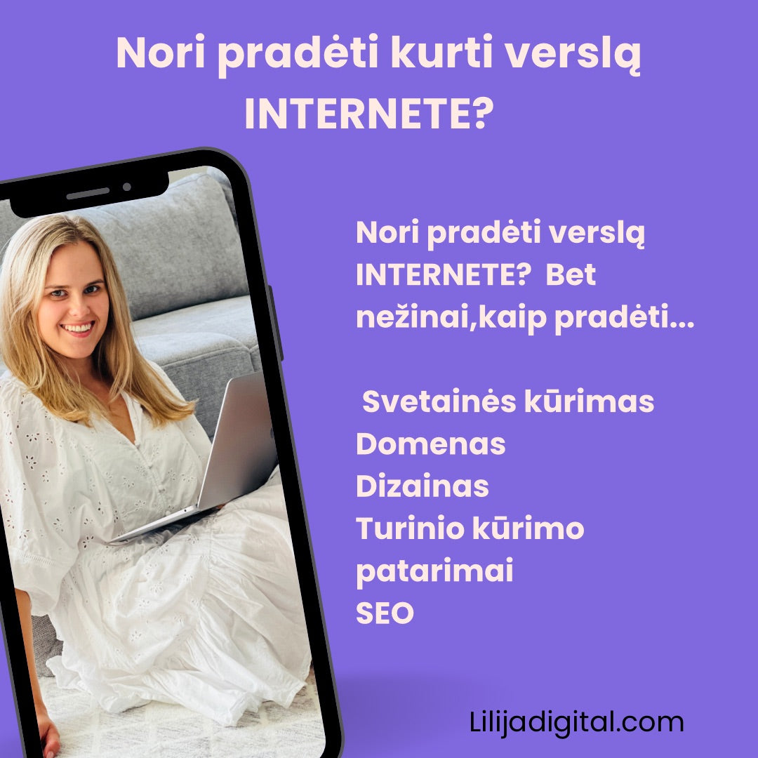 KONSULTACIJA- Pradėk verslą Internete