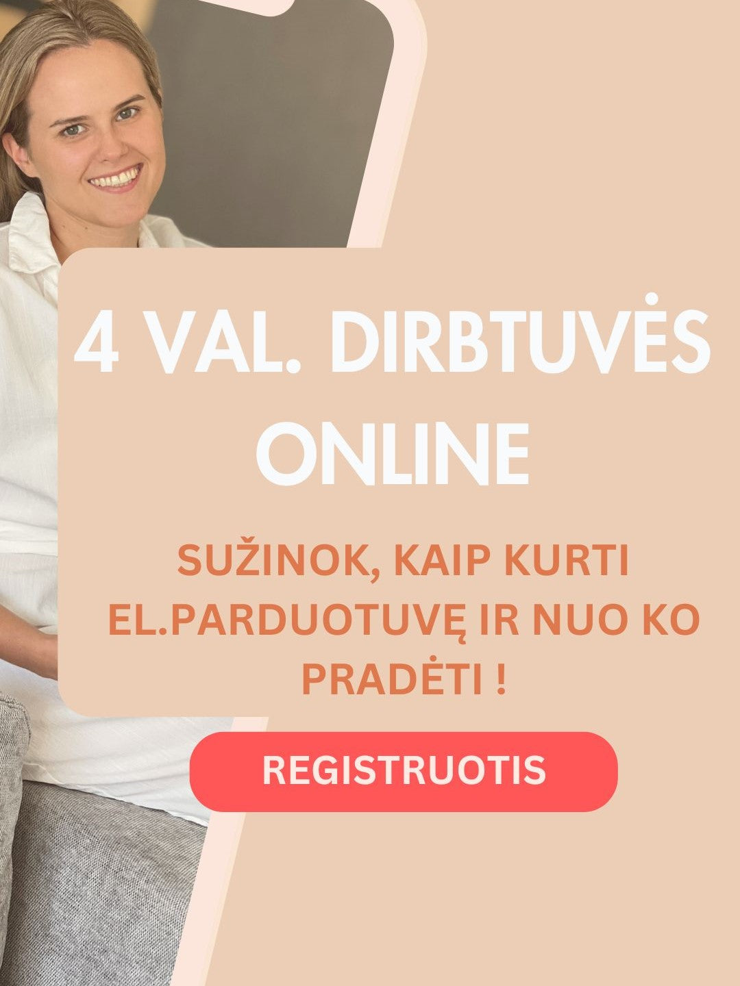 Mokymai: Shopify svetainės pradžiamokslis ir verslo pradžia internete (Rugsėjo grupė)