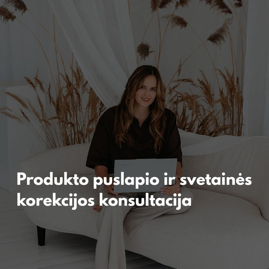 Strateginė produkto/svetainės konsultacija 1 val.