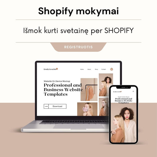 SHOPIFY platformos pradžiamokslis