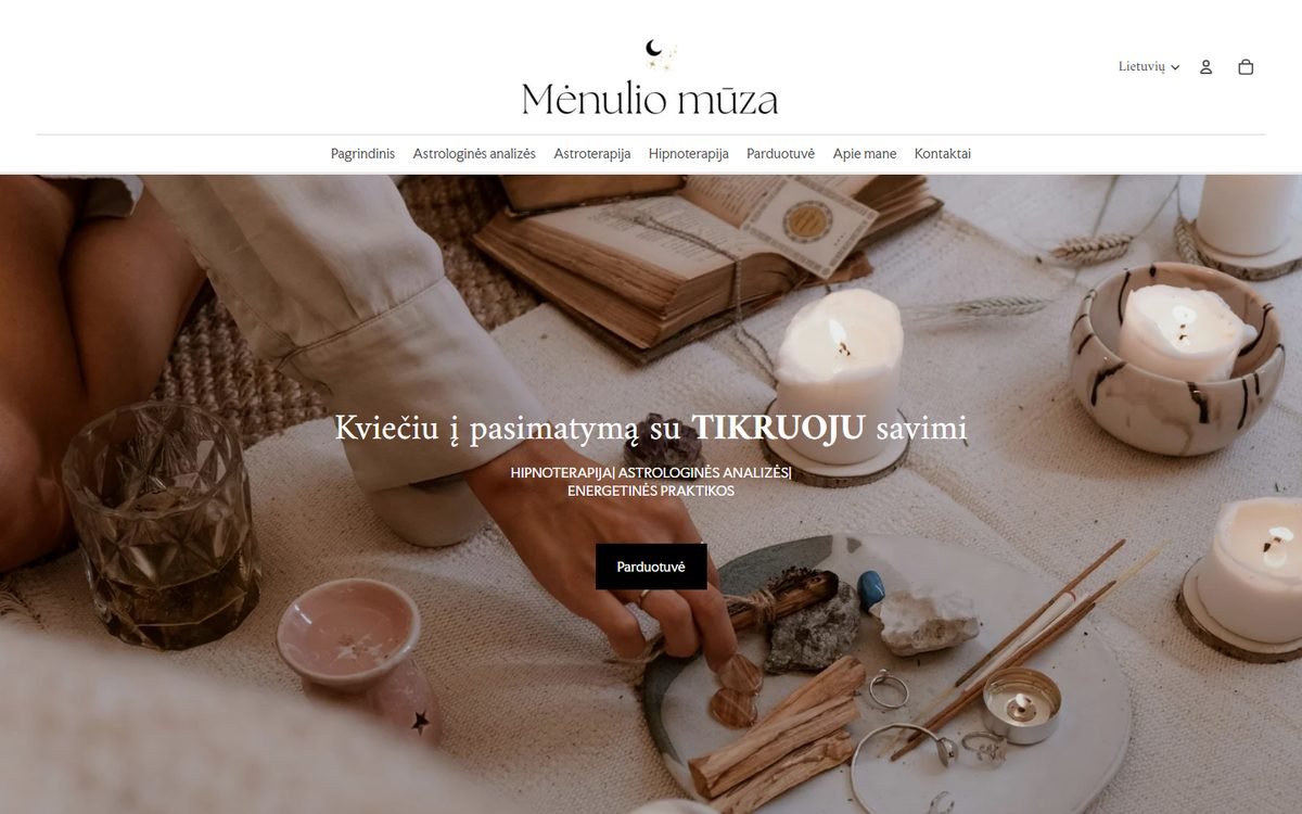 innerastrology.com svetainės pradinis puslapis